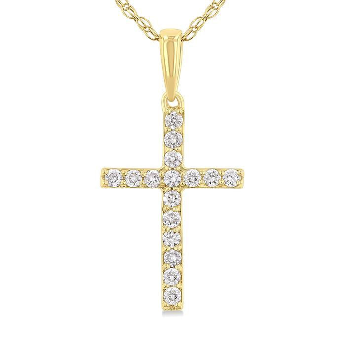 Raven Gala Cross Diamond Fashion Pendant