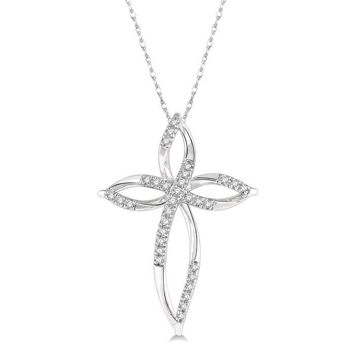 Celestia Sonata Cross Diamond Fashion Pendant