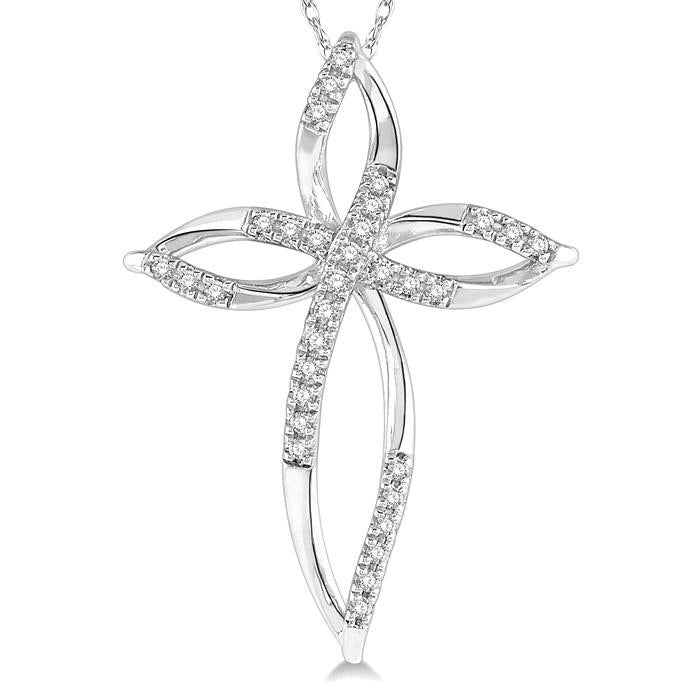 Celestia Sonata Cross Diamond Fashion Pendant