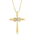 Bramble Lark Infinity Cross Petite Diamond Fashion Pendant