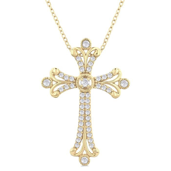 Tivoli Cross Diamond Fashion Pendant