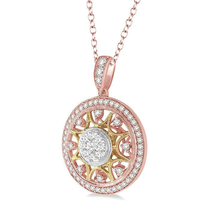 Cinder Heritage Circle Shine Bright Diamond Fashion Pendant