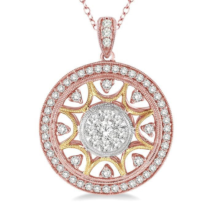 Cinder Heritage Circle Shine Bright Diamond Fashion Pendant