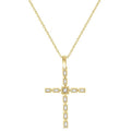Elysian Sable Cross Diamond Fashion Pendant