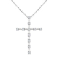 Ulyssa Willow Cross Floating Diamond Fashion Pendant
