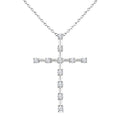 Ulyssa Willow Cross Floating Diamond Fashion Pendant