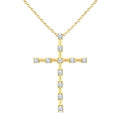 Galatea Umbria Cross Floating Diamond Fashion Pendant