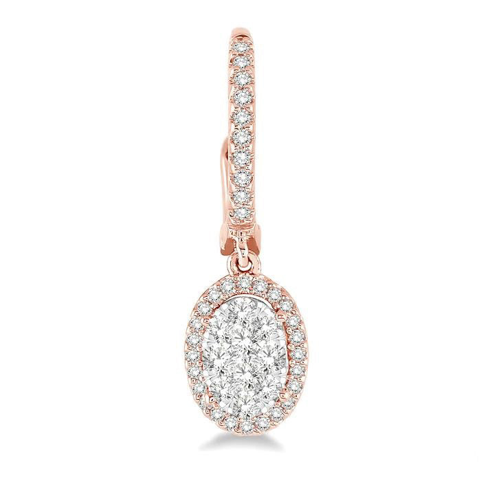 ValCel DorCa 14K White Gold Diamond Earrings