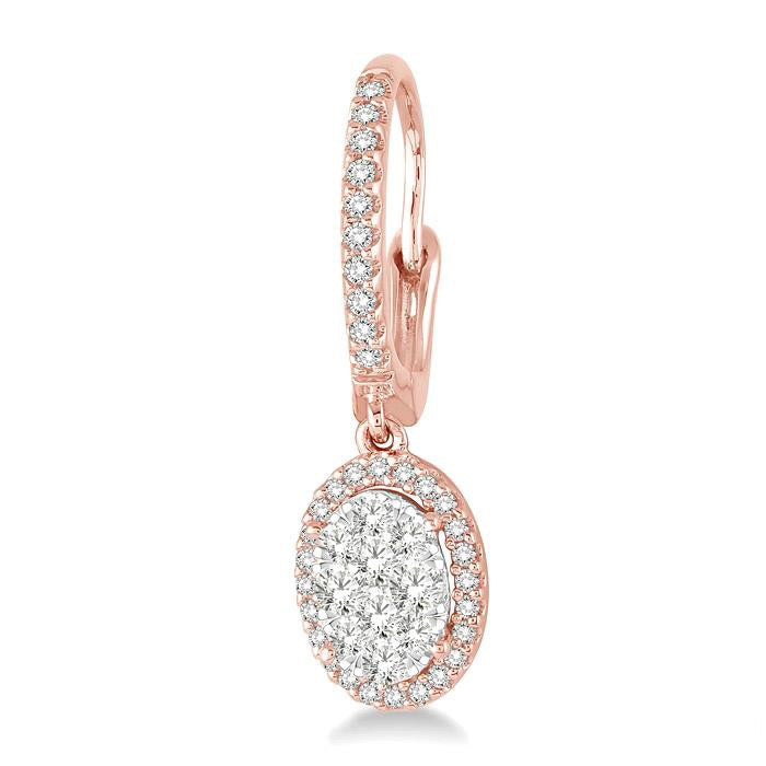 ValCel DorCa 14K White Gold Diamond Earrings