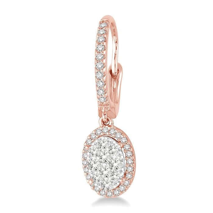 ValCel DorCa 14K White Gold Diamond Earrings