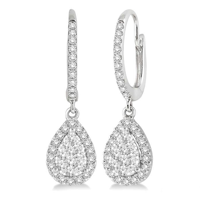 Pear Shape Shine Bright Essential Diamond Earrings