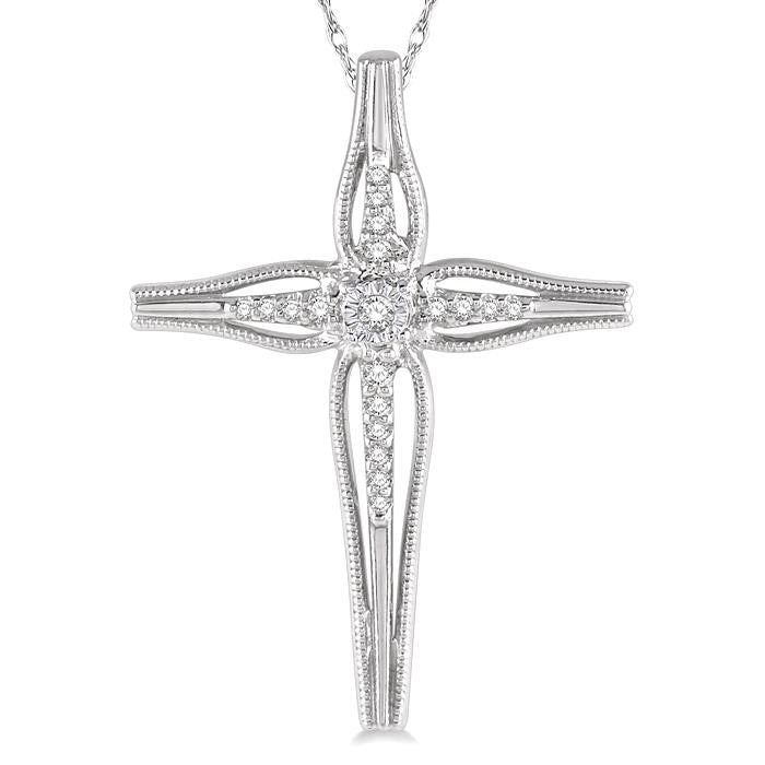 Allure Ulyssa Cross Diamond Fashion Pendant