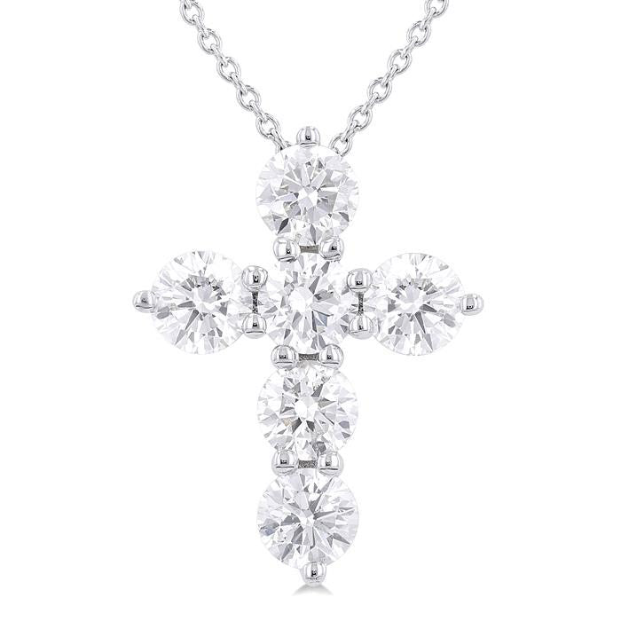 Prairie Selene 6 Stone Cross Diamond Fashion Pendant