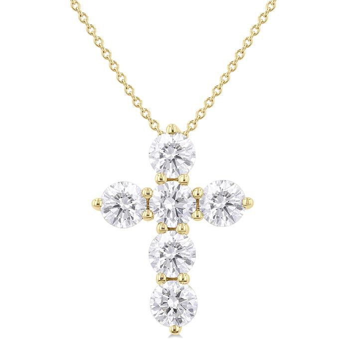 Whisper Perseus 6 Stone Cross Diamond Fashion Pendant