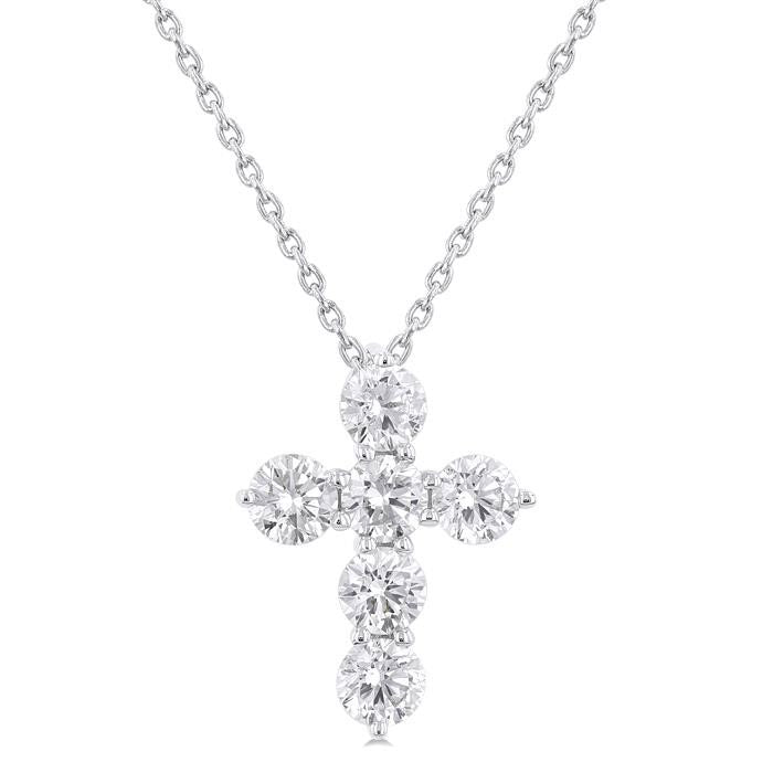 Nimbus Halcyon 6 Stone Cross Diamond Fashion Pendant