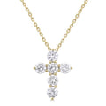 Helios Orchid 6 Stone Cross Diamond Fashion Pendant