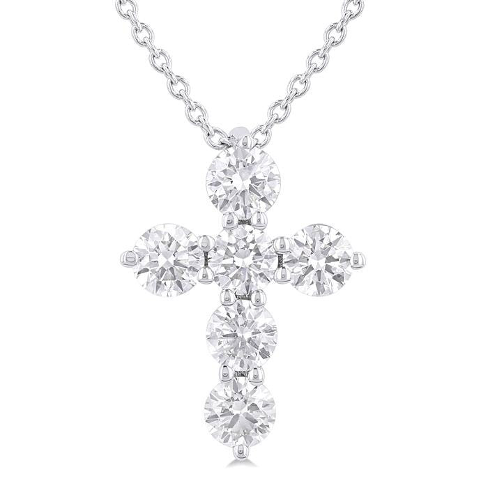 Seraph Haven 6 Stone Cross Diamond Fashion Pendant