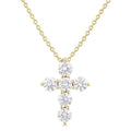 Ophelia Oleander 6 Stone Cross Diamond Fashion Pendant