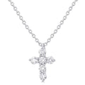 Umber Chantilly 6 Stone Cross Diamond Fashion Pendant