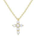 Lilith Yew 6 Stone Cross Diamond Fashion Pendant
