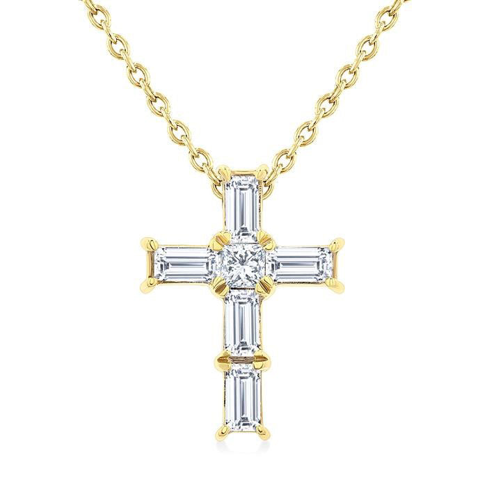 Vale Clover Cross Petite Diamond Fashion Pendant