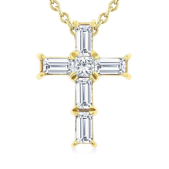 Vale Clover Cross Petite Diamond Fashion Pendant