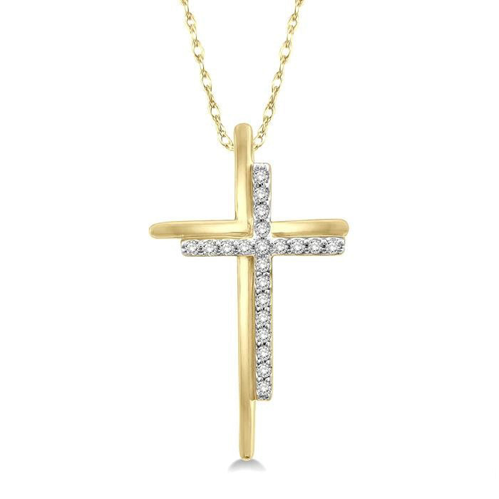 Gala Cyra Cross Diamond Fashion Pendant