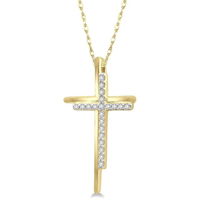 Gala Cyra Cross Diamond Fashion Pendant