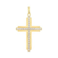 Vellum Riviera Cross Diamond Fashion Pendant