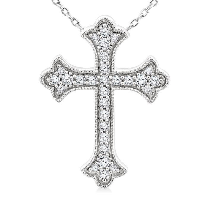Sundew Quiana Cross Petite Diamond Fashion Pendant