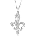 Zofia Marigold Fleur De Lis Diamond Pendant