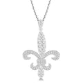 Étoile Fleur De Lis Diamond Pendant
