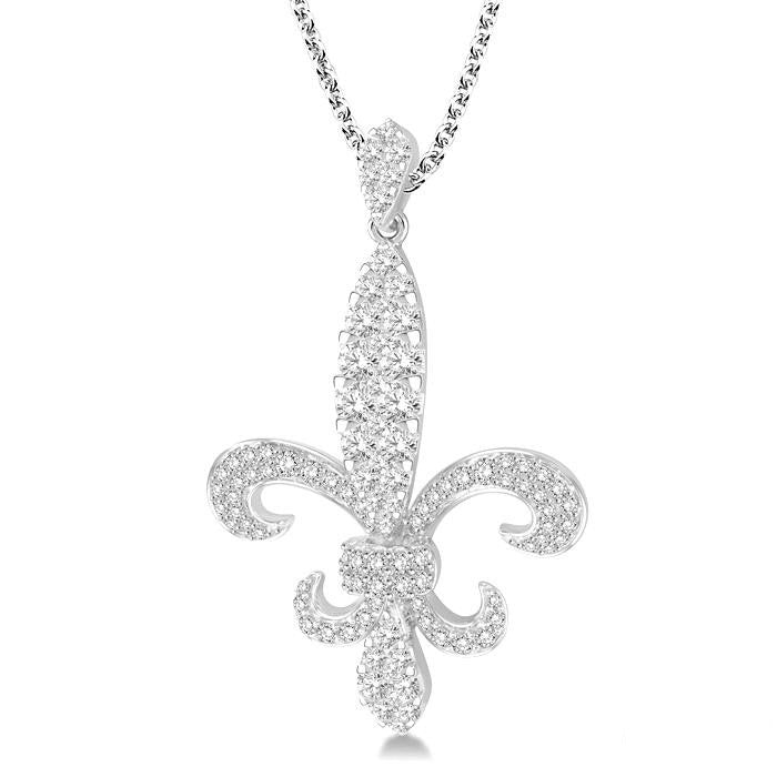Étoile Fleur De Lis Diamond Pendant