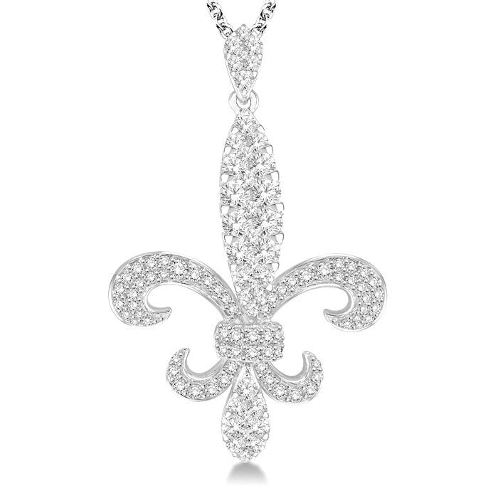 Étoile Fleur De Lis Diamond Pendant
