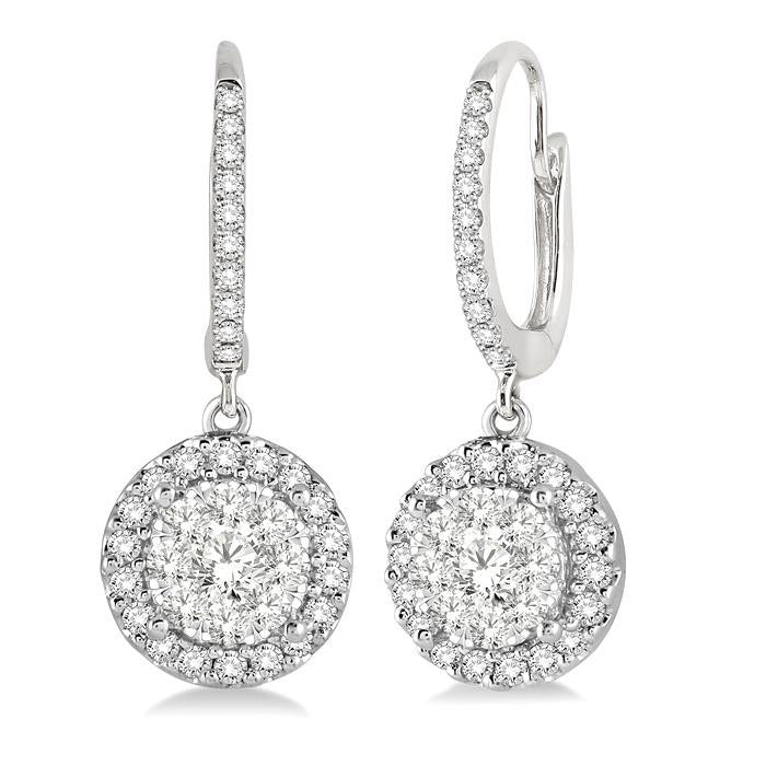 Halo Shine Bright Essential Diamond Earrings