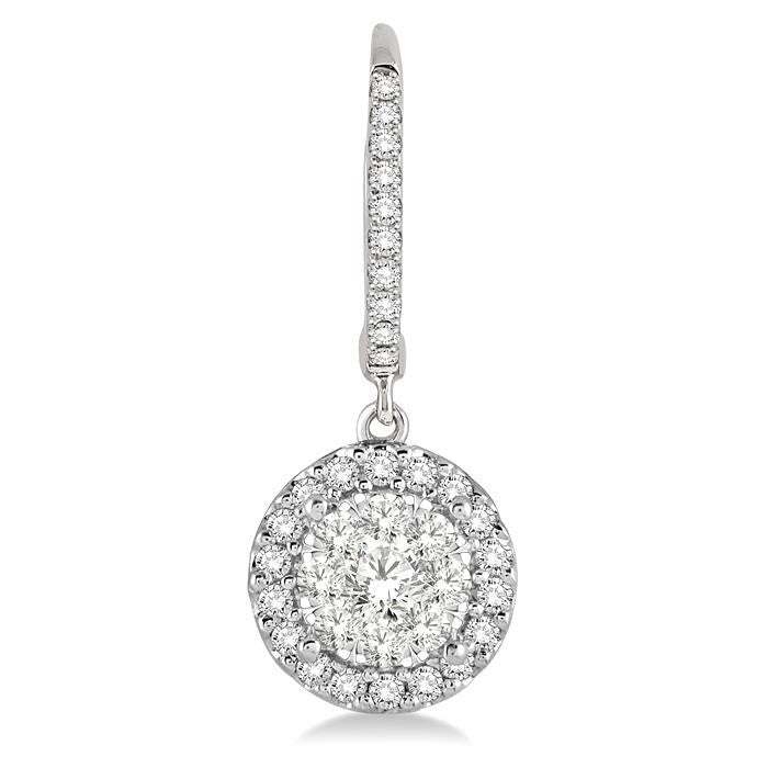 Halo Shine Bright Essential Diamond Earrings