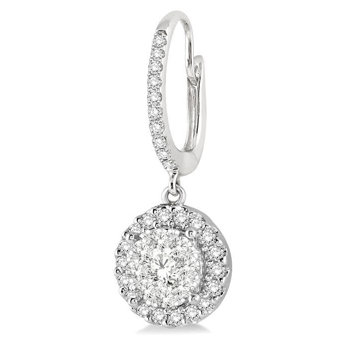 Halo Shine Bright Essential Diamond Earrings