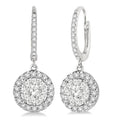 3/8 Ctw Round Cut Diamond Shine Bright Earrings in 14K White Gold