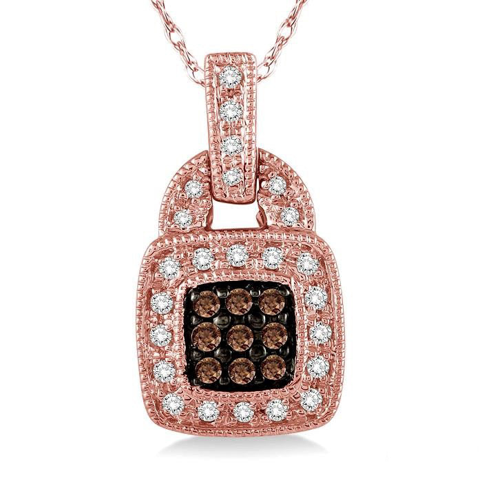 Umber Lysandra Champagne Diamond Fashion Pendant