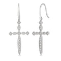 Cross Diamond Earrings