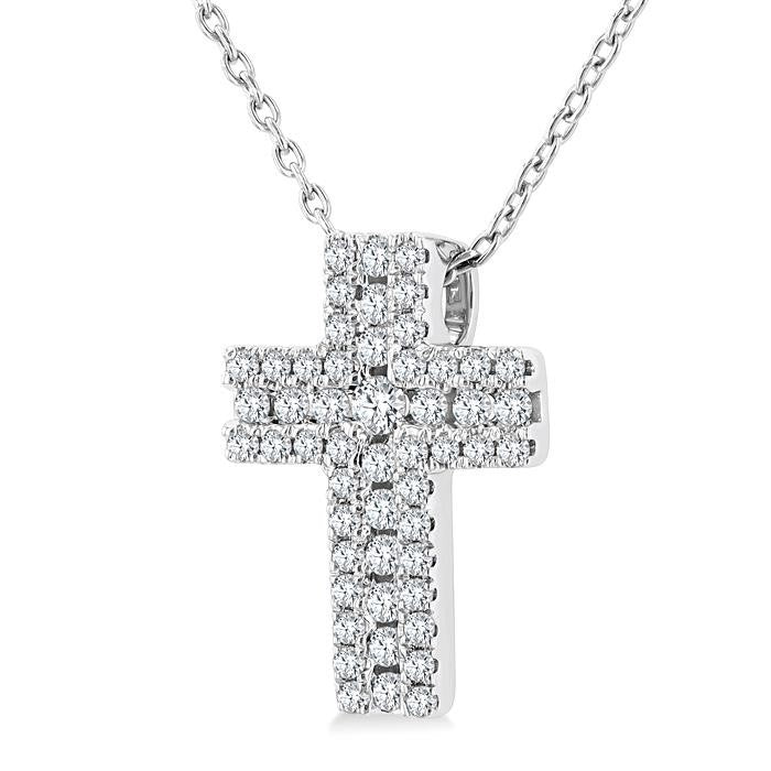 Eclipse Evergreen Cross Diamond Fashion Pendant