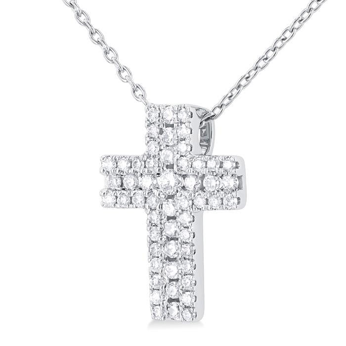 Eclipse Evergreen Cross Diamond Fashion Pendant