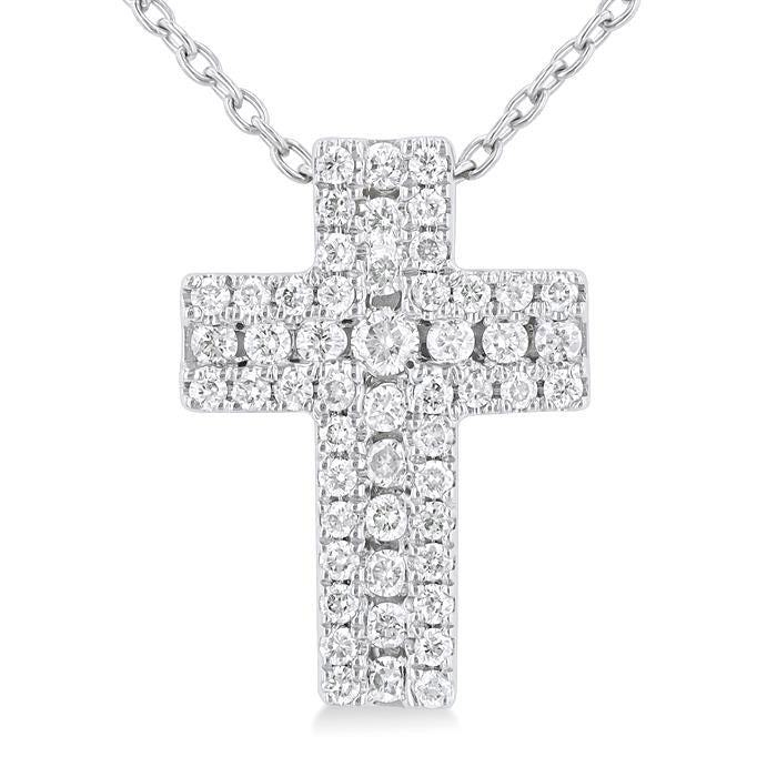Eclipse Evergreen Cross Diamond Fashion Pendant