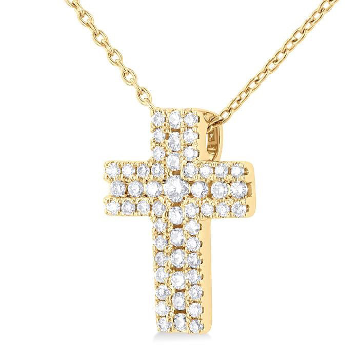 Umber Calypso Cross Diamond Fashion Pendant