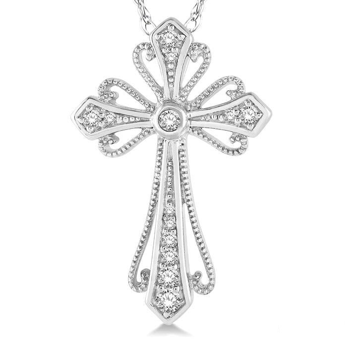 Vesper Penrose Cross Diamond Fashion Pendant