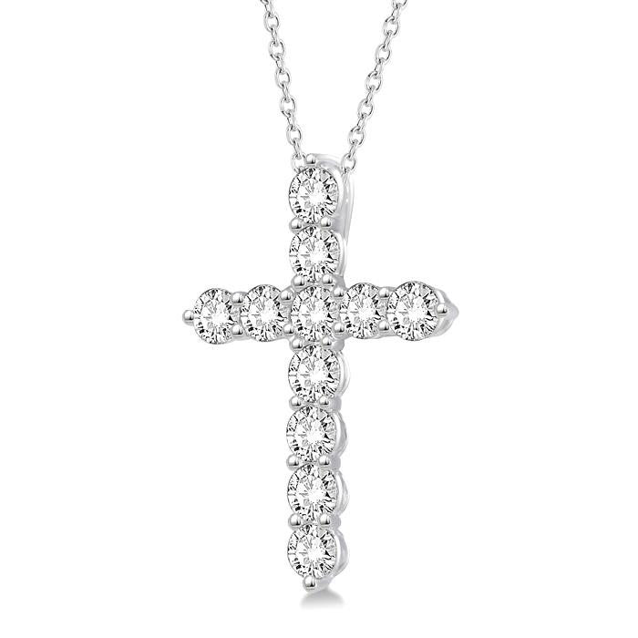 Halcyon Fable Cross Diamond Fashion Pendant