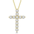 Zinnia Jasper Cross Diamond Fashion Pendant