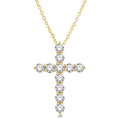 Thorn Thistle Cross Diamond Fashion Pendant