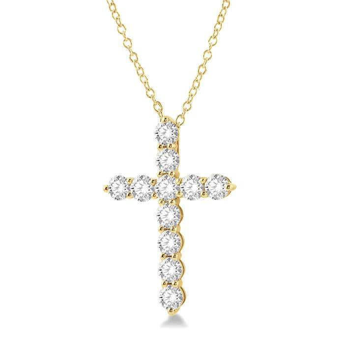 Thorn Thistle Cross Diamond Fashion Pendant