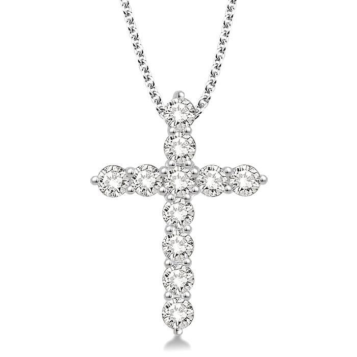 Ivy Couture Cross Diamond Fashion Pendant